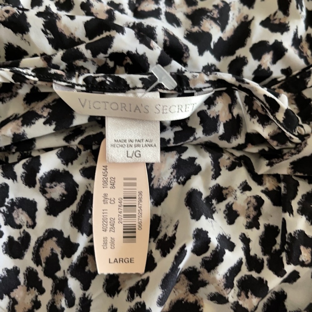 NWT Vintage Victoria’s Secret Leopard Lace Trim Slip Dress - Picture 7 of 8